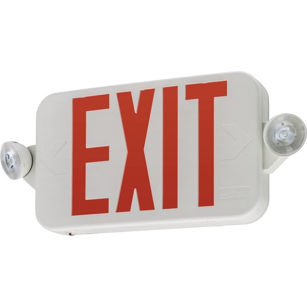 Lithonia Lighting Switch Hardwired LED White Exit Sign and Emergency Light 269XVW